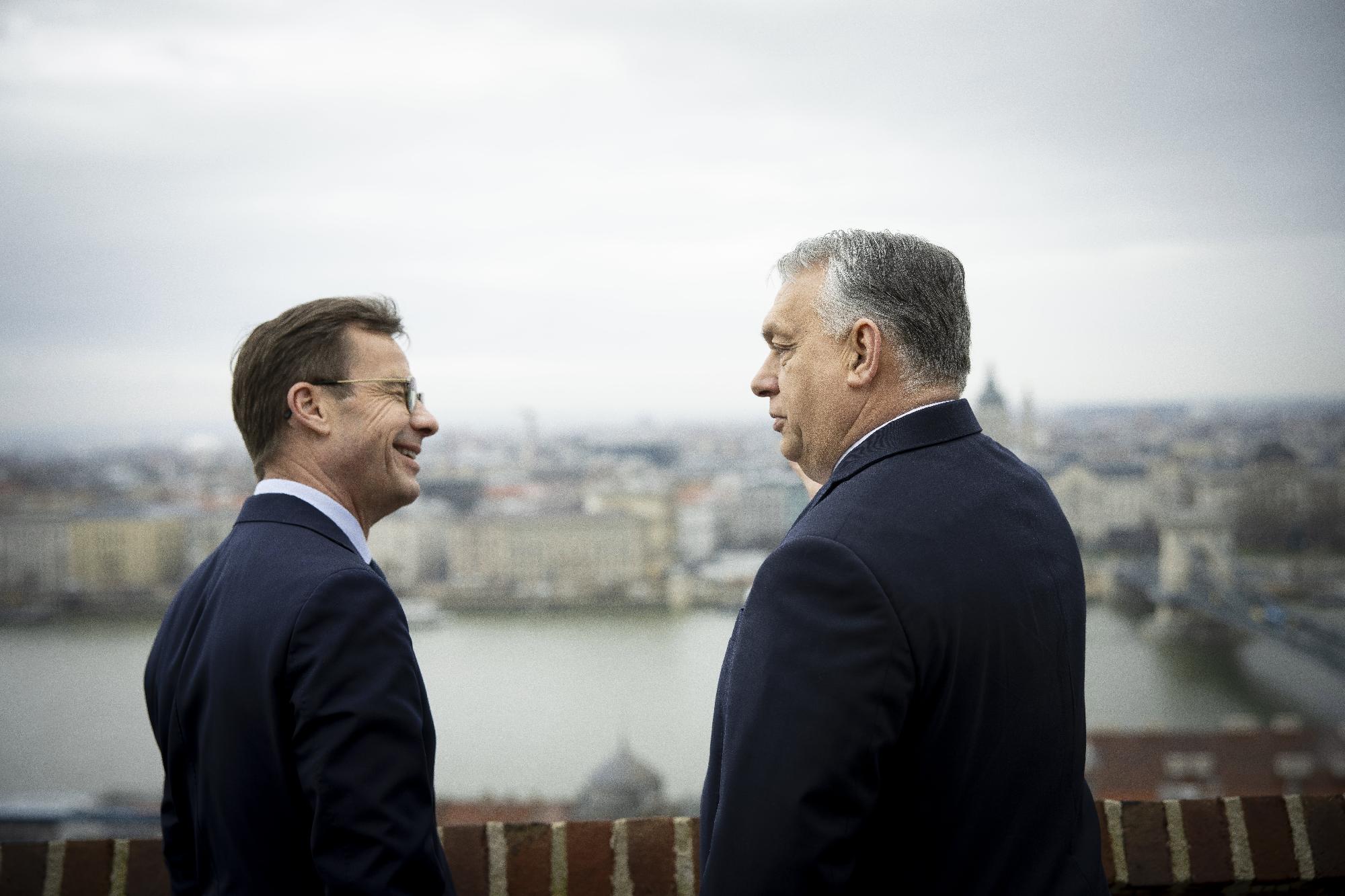 Orbán Viktor fogadta a svéd miniszterelnököt