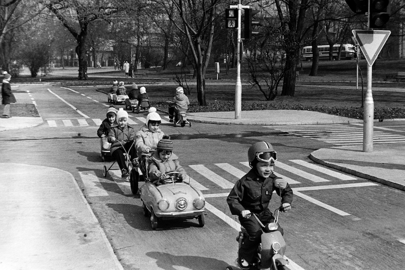 KRESZ-játszópark. Budapest Városliget 1979